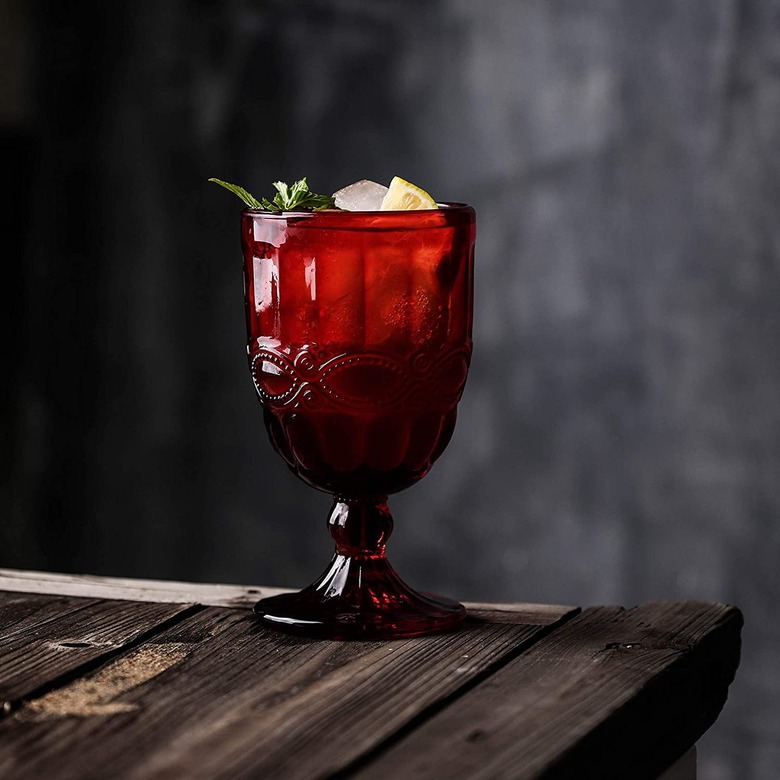 deep red goblet