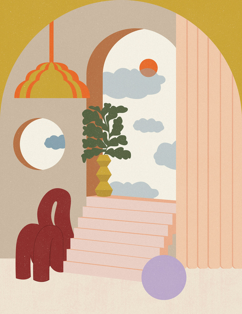 living room illustration