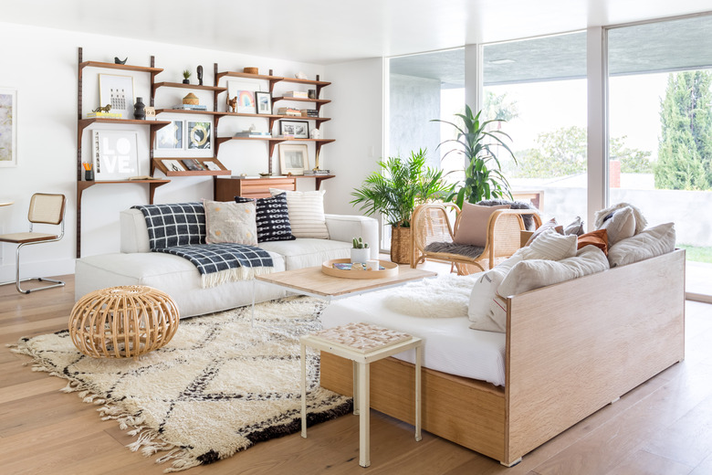 California bohemian living room