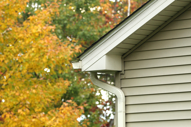 House Gutter Downspout Roof Soffit Siding Fascia