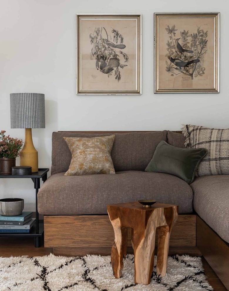 Neutral color palette living room by Heidi Caillier Design