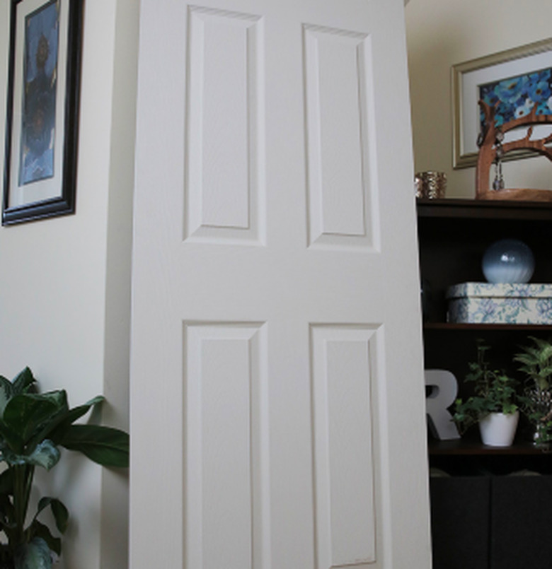 An interior passage door.