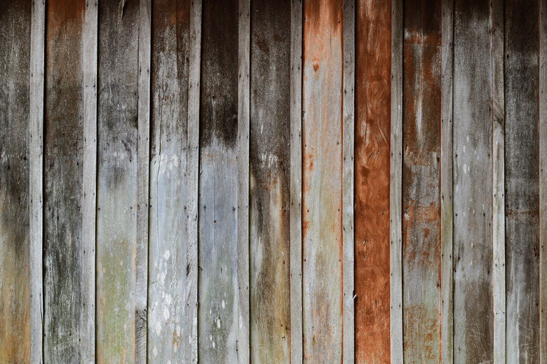 Rough weathered wood wall.