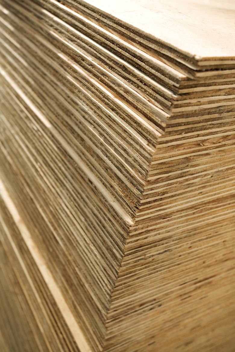 Stack of plywood