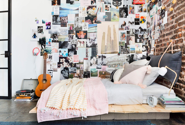 cinderblock platform bed