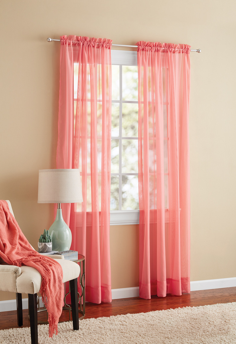 Mainstays Marjorie Sheer Voile Curtain Panel, $4.97-$6.97