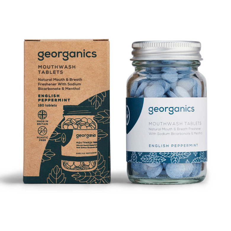 Georganics Natural Mouthwash Tablets in spearmint