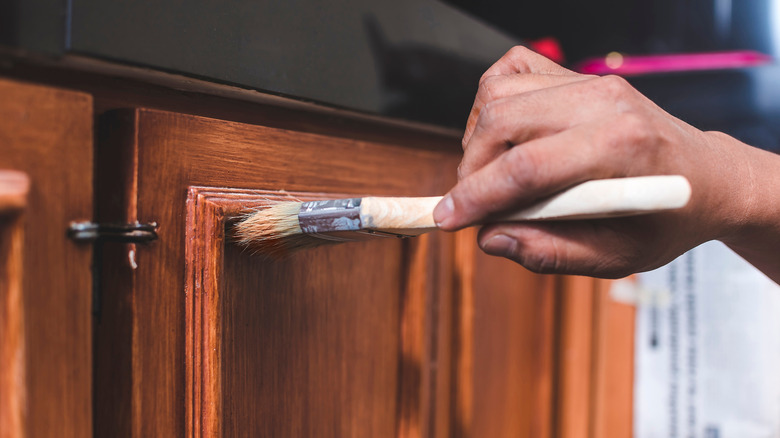 dull and old looking kitchen cabinets