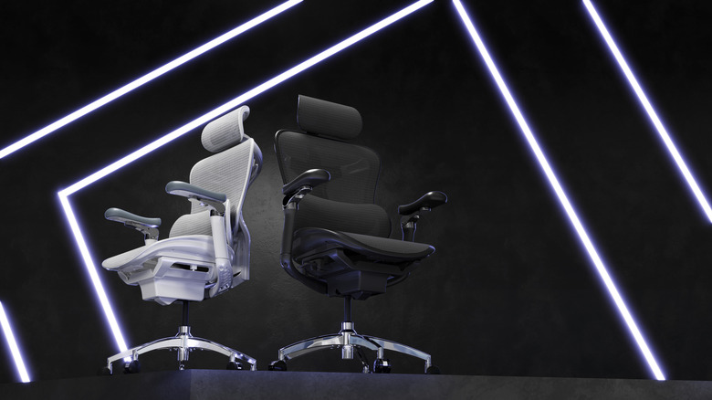 Black and white Sihoo Doro C300 chairs