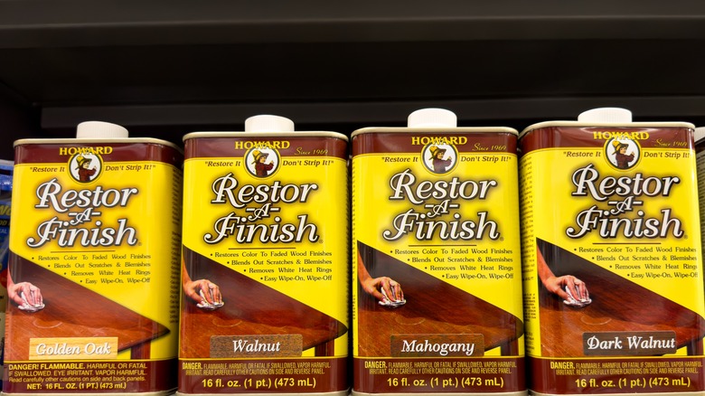 Restor A Finish on a shelf