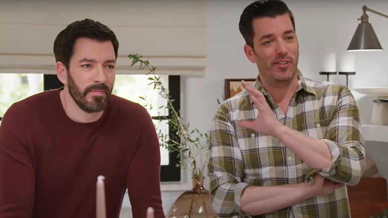 Jonathan and Drew Scott AKA "The Property Brothers" in the kitchen