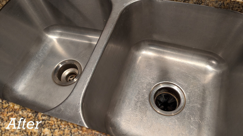 After picture of shinier sink