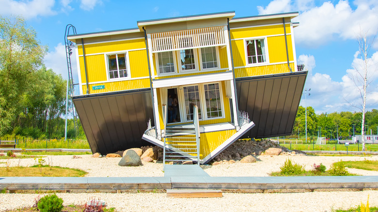 An upside-down house in Estonia